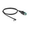 Cabo PoweredUSB DeLOCK conector macho 12 V para conector macho DC 5,5 x 2,1 mm angular 1 m