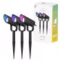 Hombli Outdoor Smart Spot Light Kit HBSK-0100 projetores inteligentes para exterior, 3 unidades, Bluetooth, preto