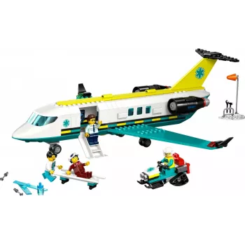 LEGO City Avião de resgate 60465 – pequeno conjunto de construção de avião de resgate, 403 peças, 4 minifiguras, idade 6+