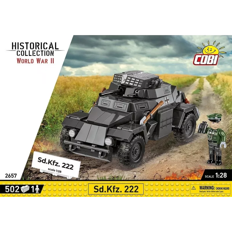Cobi Blocks Sd.Kfz 222 kit de montagem COBI-2657 — 502 peças de construção