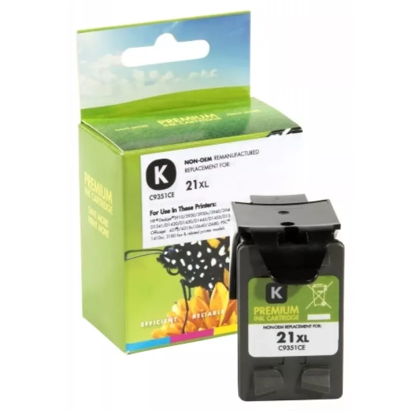 Static Control compatível Hewlett-Packard 21XL (C9351CE) preto, 475 páginas