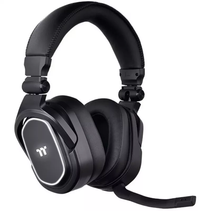 Thermaltake ARGENT H5 RGB, sem fios, gaming, 20 - 40000 Hz, 412 g, auscultadores, preto