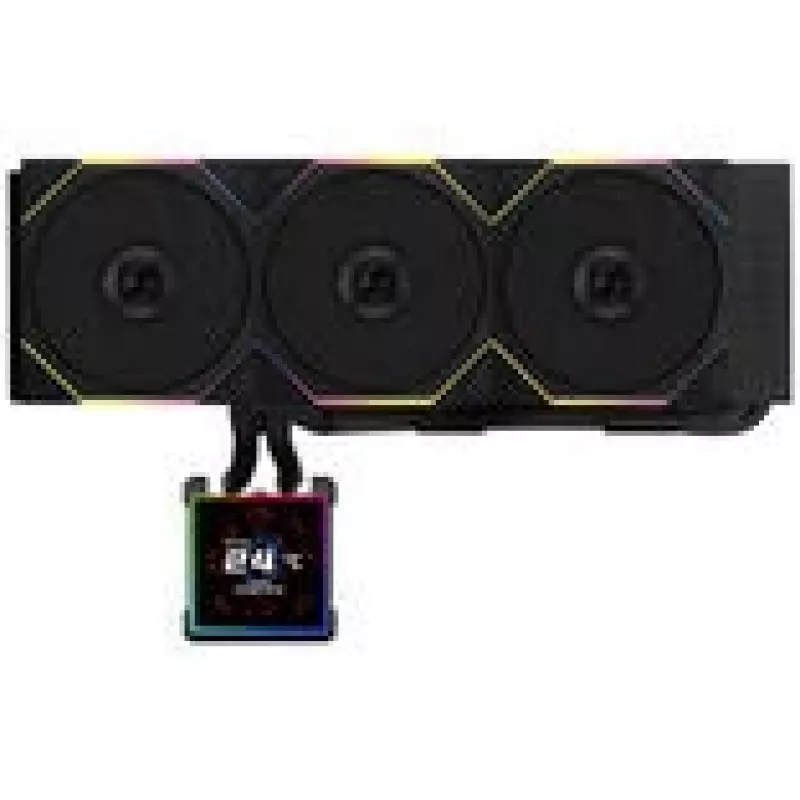 Refrigerador líquido AiO lian li HydroShift II LCD-S 360mm com RGB e ecrã LCD