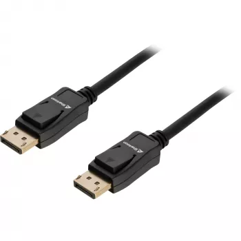 Cabo DisplayPort Sharkoon 1.4 8K 3 m, DisplayPort 1.4, 3m de comprimento, suporta resolução 8K