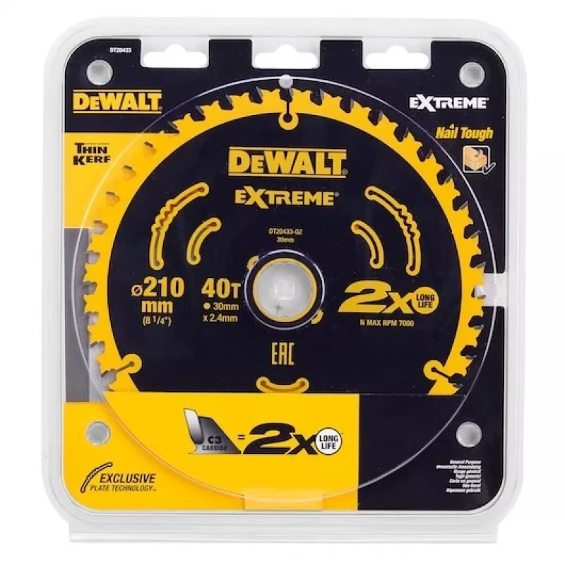 Disco de serra circular DeWALT DT20433-QZ 1 unidade