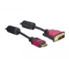 Cabo HDMI - DVI DeLOCK 84343 3,0 m ficha / ficha