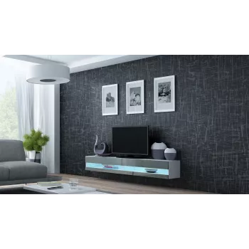 Suporte de TV Cama VIGO novo 30/180/40 branco/cinzento brilhante