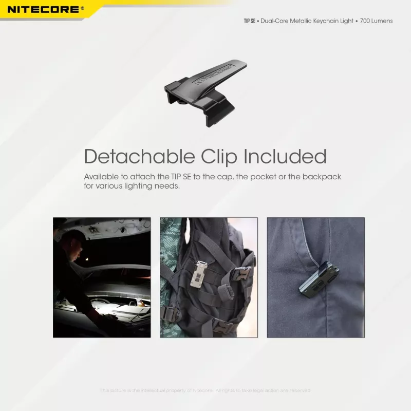 Lanterna de mão LED Nitecore TIP SE preto
