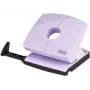 Perfurador de papel NOVUS B220 ColorID 2 furos, modelo de secretária compacto, lilás