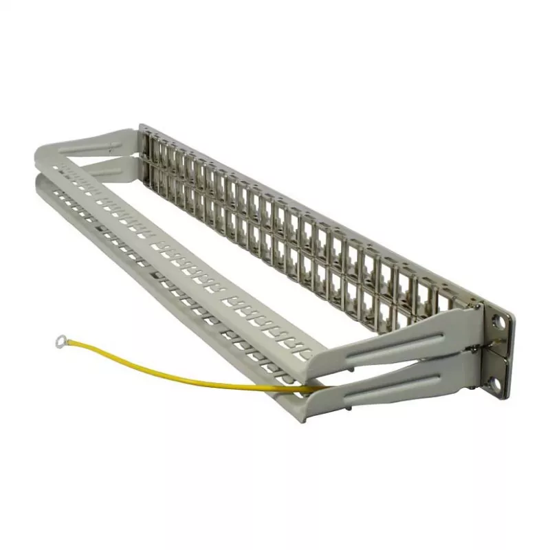 Synergy 21 S216339 Patch panel Keystone de 19" para 48 módulos, 1U, cinzento claro