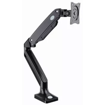 Suporte para monitor GEMBIRD MA-DA1-03 para ecrãs de 17–35 polegadas, 10 kg, VESA 75x75–100x100, fixação por grampo/passagem na secretária, preto