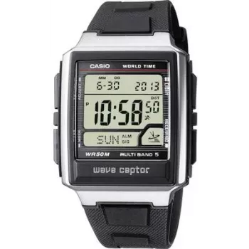 Relógio de pulso CASIO WV-59E-1AVEF radiocontrolado, caixa prateada, 48,3×39×12,5 mm