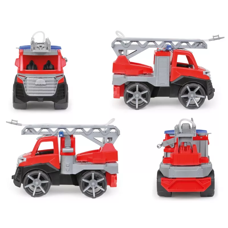 Veículo de bombeiros Truxx2 numa caixa