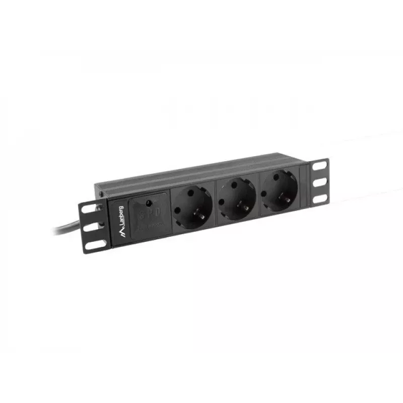 RÉGUA DE ALIMENTAÇÃO LANBERG 10 RACK (1U, 16A, 3X SCHUKO)
