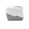 SAVIC Nestor Branco-Cinzento - caixa de areia para gatos com tampa - 56x39x38,5 cm - 1 unid.