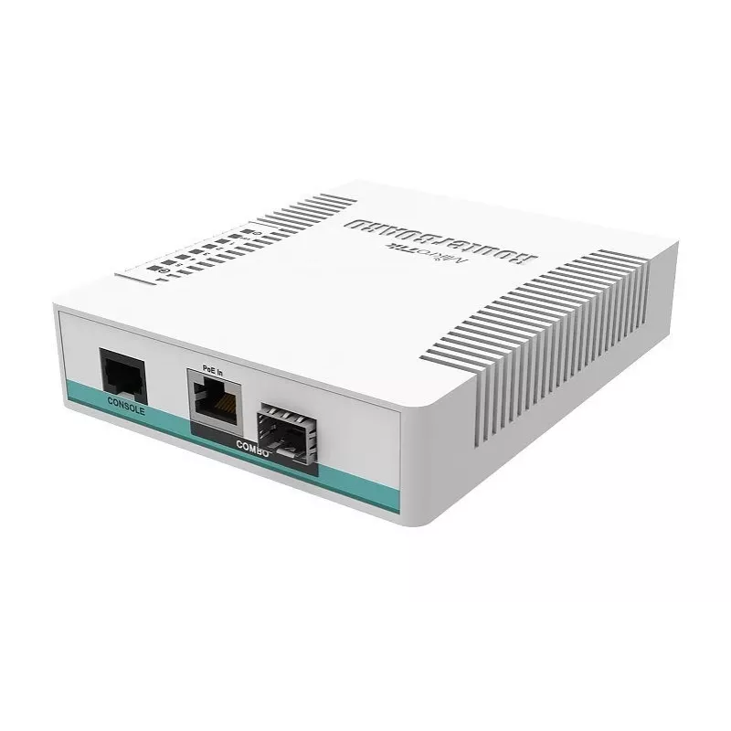 Switch de rede Mikrotik CRS106-1C-5S Gigabit Ethernet (10/100/1000) Power over Ethernet (PoE) branco
