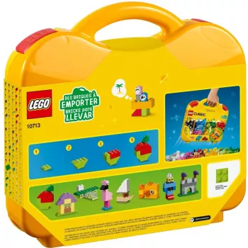 LEGO 10713 Classic Mala Criativa Caixa de armazenamento para brinquedos com blocos coloridos divertidos presente para crianças a partir dos 4 anos rapazes e raparigas unidade