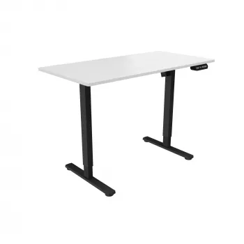 Secretária para gaming White Shark Axiom-W conjunto de 2 unidades, motor com regulação elétrica de altura, branco