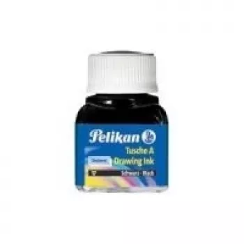 Tinta de desenho Pelikan Drawing Ink A, conteúdo: 10 ml em frasco de vidro, sépia (15) especialmente indicada para tira-linhas, pena de desenho, pincel (201640)