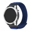 Bracelete desportivo de substituição FIXED para Garmin QuickFit 22 mm — nylon azul-escuro, 160–210 mm