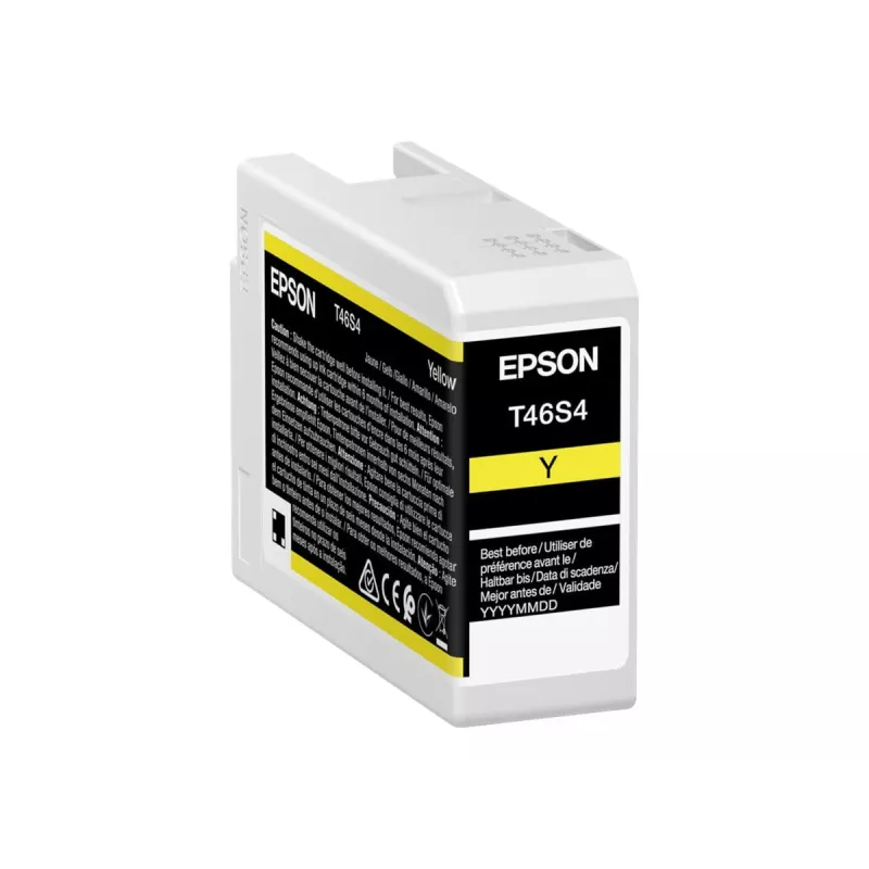 Cartucho de tinta Epson UltraChrome Pro 10 T46S4 amarelo original para impressão profissional