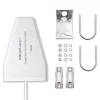 Antena 4G/5G LTE exterior QOLTEC 9 dBi, conector fêmea N, cabo de 3 m