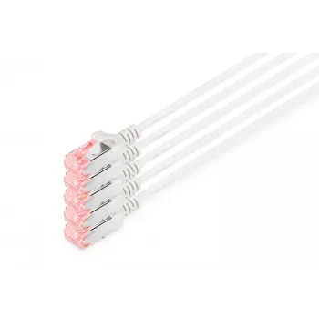 Cabo de rede Digitus CAT 6 U/FTP patch cable fino RJ-45 Cat6 10 m cinzento