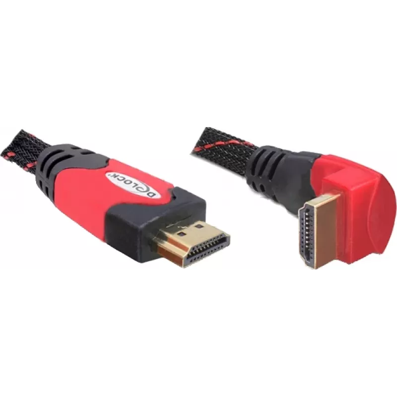 Cabo HDMI DeLOCK 3 m HDMI Type-A standard preto vermelho