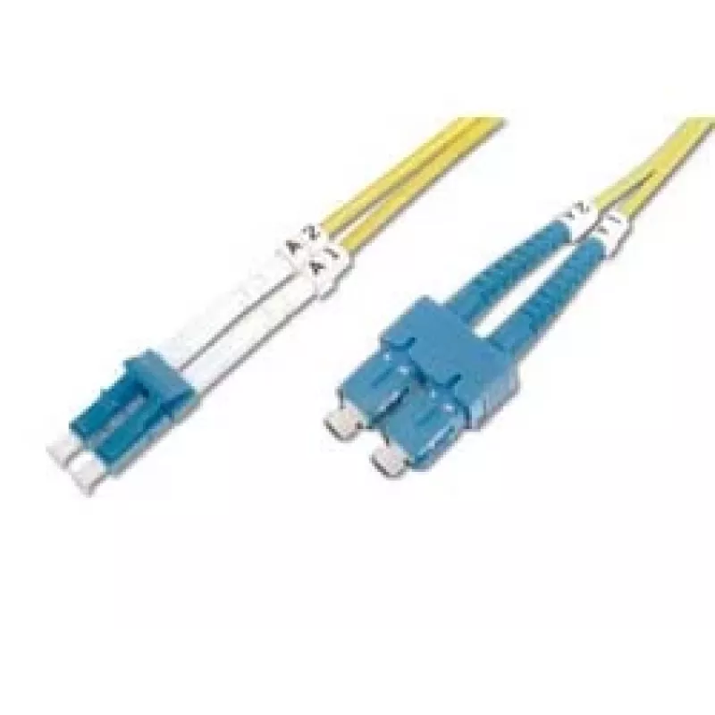 Cabo de patch de fibra ótica SC APC para LC PC Digitus DK-292SCA3LC-01 1m
