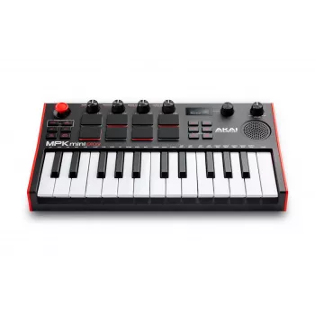 Teclado MIDI Akai MPK Mini Play Mk3 25 teclas USB preto vermelho