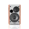 Sistema de altifalantes ativos de estante Edifier R1280T com controlo remoto e entradas RCA duplas - Brown Wood