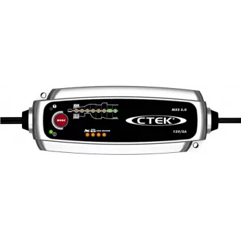 Carregador de bateria CTEK MXS 5.0 12V (0,8A manutenção / 5A carga) para baterias de chumbo-ácido de 12V