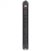 Extensão de energia MACLEAN MCE11 — 8 tomadas AC, cabo de 1.5 m, interior, preto, com interruptor on/off