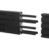Calha de montagem B-Tech BT8390 conjunto de extensão preto 12 mm de largura 8 mm de profundidade 180 mm de comprimento