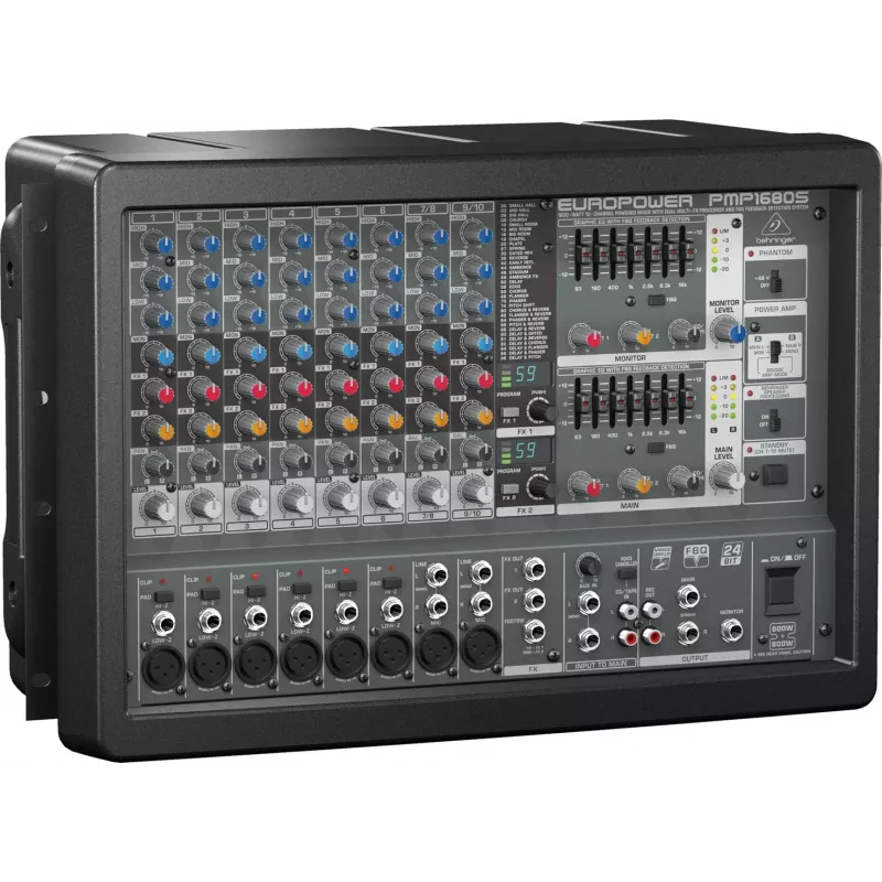 Behringer PMP1680S misturador de áudio 10 canais 10 - 200000 Hz preto