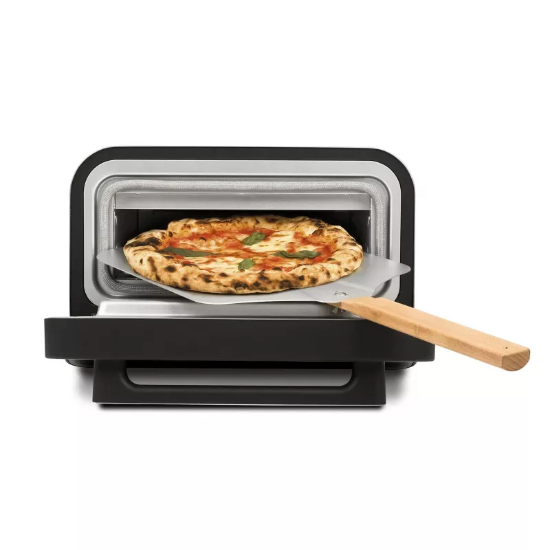 Forno de pizza G3FERRARI G10204 — forno de pizza de bancada, 1 pizza, 1850 W, máx. Ø 30 cm, preto/prateado