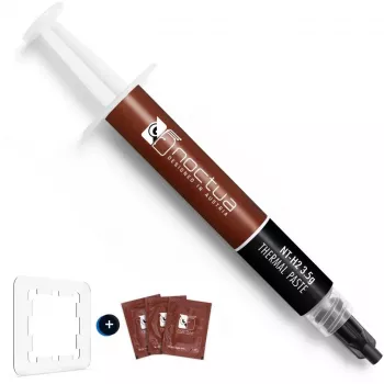 Pasta térmica Noctua NT-H2 3.5G AM5 EDITION 3,5 gramas incl. molde de aplicação de pasta térmica NA-STPG1 e 3 panos de limpeza