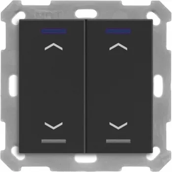 Botão KNX MDT BE-TAL550206.A1 Light 55 2 canais RGBW preto mate estore 1 (BE-TAL550206.A1)