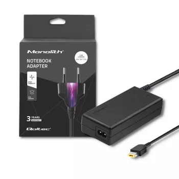 Fonte de alimentação para portátil Qoltec Lenovo 45W 20V 2,25A Slimtip + Pin 50098.45W
