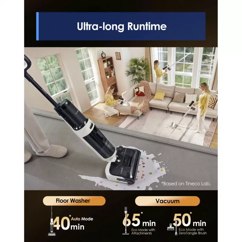 Limpa-pavimentos Tineco Floor One Switch S6 Stretch Plus branco – limpa-pavimentos duros a húmido e seco sem fios