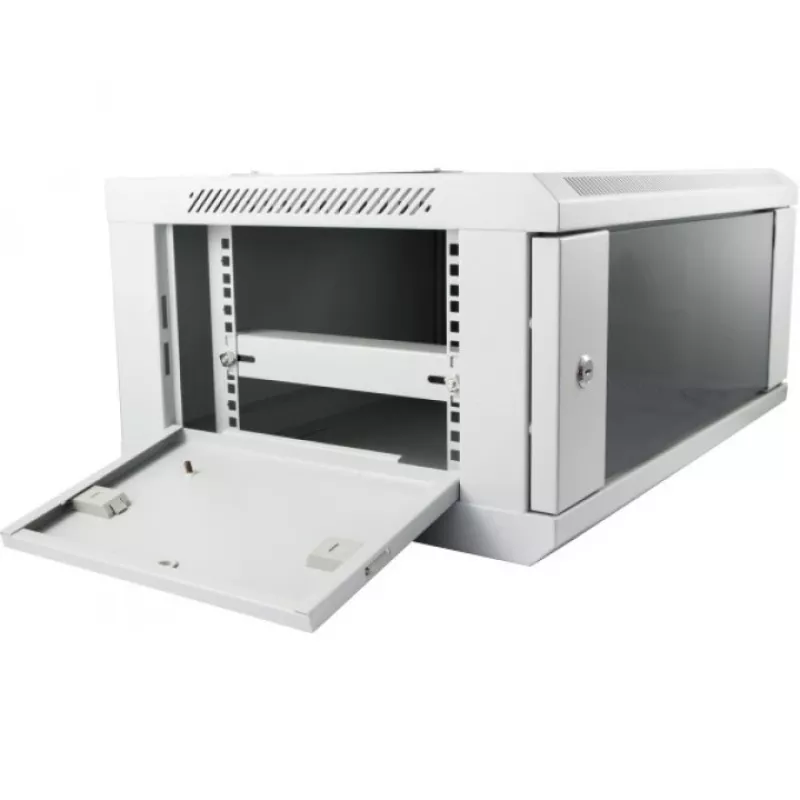 Armário rack de parede ALLNET ALL-SMC6412GRAU 12U, capacidade 50 kg, fechadura com chave, cinzento