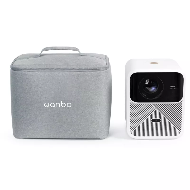 Bolsa para projetor WANBO para Mozart 1 Pro / DaVinci 1 Pro — bolsa acolchoada cinzenta