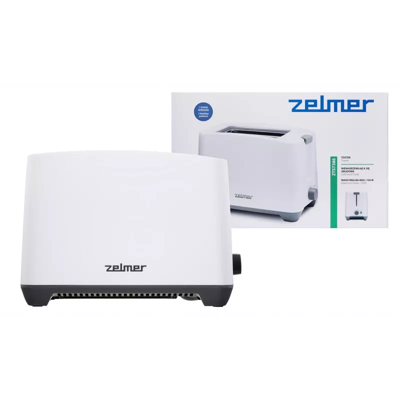 Zelmer ZTS7386 Torradeira 2 fatias 750 W Branco