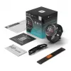 Relógio de pulso Stelio STSWA102BT Activ Pro GPS 46 mm caixa de titânio preta