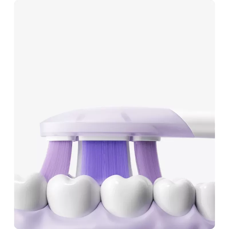 Cabeças de escova de dentes elétrica oscilante Xiaomi, suaves, 3 unidades