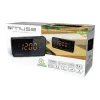 Rádio-despertador Muse M-185 CR — FM/MW, visor LED de 0,9 polegadas, AC 230V com backup por pilha AAA, preto