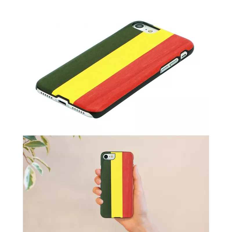 Capa para smartphone man and wood para iPhone XR — Reggae preto