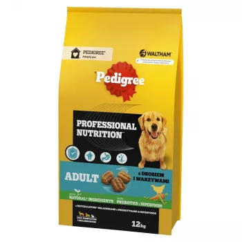 Comida seca para cães Pedigree Professional Nutrition Adult — aves e legumes, 12 kg, proteína 20%, gordura 9%