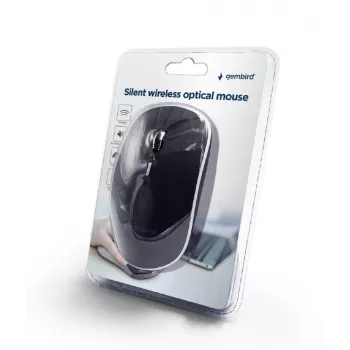 Rato USB OPTICAL WRL preto/SILENT MUSW-4BS-01 GEMBIRD