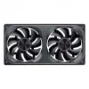 Ventoinhas de caixa 120mmx2 ARGB PWM, Jonsbo ZA-240 Infinity Mirror 240mm preto